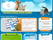 Tablet Screenshot of clinique-veterinaire-parc.com